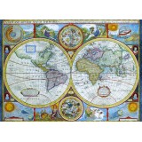 "Naujas ir tikslus" Senovinis Pasaulio Žemėlapis